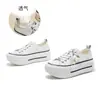 Zapatillas Deportivas Casuales Blancas de Piel de Vaca de Primera Capa para Mujer 2026 Primavera Nuevas Zapatos Deportivos Casuales con Suela Gruesa para Aumentar la Altura Zapatos de Mujer de Moda