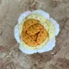 Flor de Hilo Hecha a Mano Cabeza de Rosa Crochet Patrón Nuevo Versión de Muestra Prenda Semi-Terminada Accesorios Tejido Algodón de Leche