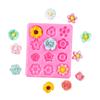 Little Daisy Sun Flower Várias formas de bolo molde de silicone dobrar açúcar chocolate flor aniversário decoração do bolo