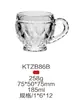 Tazas de Té de Flores Gruesas Resistentes al Calor para Exportación, Tazas de Té para el Hogar, Vasos para Cerveza, Tazas de Café, Vasos de Vidrio con Asas, Venta al por Mayor