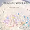 Joyería para Uñas Artísticas de Corazón de Melocotón Estéreo Fantasía Japonesa y Coreana de Gran Venta Caja con 9 Piezas de Colores Macarrón Soñadores Accesorios DIY