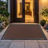 Capacho de entrada de villa capacho elástico para porta de entrada de casa tapete antiderrapante para pés tapete para limpar sujeira da entrada tapete resistente a manchas