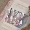 Adesivos para Nail Art Tomoni Jelly Adesivos de Unha Retrô Populares Europeus e Americanos Adesivo de Joia de Peônia Pérola Material