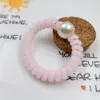 Nuevo Cordón para Teléfono de Cuentas Color Gel, Lazo para el Cabello, Cuerda para el Cabello sin Apretar, Lazo Popular, Goma para el Cabello, Pulsera Sencilla