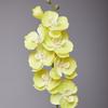 Simulación de una sola rama 8 pequeñas Phalaenopsis sala de estar hotel decoración interior simulación flor plástico flor falsa artesanía flor