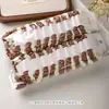 Paquete de 2 Gomas para el Cabello Sencillas Color Café con Lindos Diseños de Animales de Dibujos Animados para Coletas