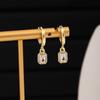 Europeo y Americano Nuevo Mariposa Corazón Luna Corona Aretes de Diamante Transfronterizo Personalizado Calado Super Flash Aretes de Gama Alta