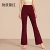 Pantalones de campana para mujer tipo tiburón para otoño e invierno, forrados de polar y engrosados, de cintura alta, pantalones casuales acampanados, adecuados para usar al aire libre, leggings de fitness y yoga