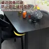Mesa de comedor negra simple, acabado mate, adecuada para apartamentos pequeños, una mesa de comedor elegante y con estilo para uso doméstico
