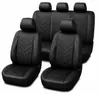 Fabricante directo funda de asiento de coche universal en forma de V de cuero prensado PU para coches de 5 plazas Amazon temu