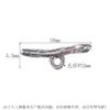 Plata de Ley S925 Hebilla de Cierre de Madera Brillante Hebilla de Conexión Seiko Hebilla de Acabado para Pulsera de Cristal DIY Accesorios