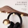 Ganchos de Madera Maciza de Nogal Negro Norteamericano Color Madera para Ropa y Sombreros, Se Pueden Instalar Sin Taladrar, Lujo Ligero y Sensación de Alta Gama