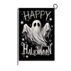 Bandera de jardín de calavera y calabaza para el Día de Muertos de Halloween de venta caliente transfronteriza, bandera de decoración para fiestas al aire libre, suministros