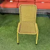 Cadeira Xiamen de encosto médio, cadeira para mesa de chá, cadeira de encosto baixo, cadeira de jantar, cadeira de vime para varanda externa, cadeira individual trançada para crianças e idosos