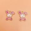 Fábrica directa diy joyería gota de aceite serie rosa lindos accesorios para pulsera llavero