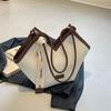 Bolso de mano para mujer, bandolera de verano de gran capacidad, con cadena a juego, bolso de hombro para estudiantes universitarias, 2024