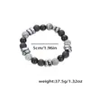 Pulsera Transfronteriza de Ojo de Tigre y Piedra Volcánica para Hombres, Pulsera de Moda Trendy de Venta Caliente Transfronteriza para Mujeres, Joyería Versátil de Alta Gama
