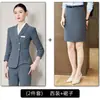 Traje con volantes para mujer, nuevo estilo de otoño, ropa de trabajo para gerente de hotel, esteticista, joyería, técnico de spa para pies