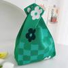 Ins Internet celebridade bolsa feminina malha lã balde saco japonês e coreano estilo all-match bolsa casual bolsa tote lancheira saco