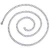Collar de acero de titanio de gran marca, sencillo, europeo y americano, cadena cubana de acero inoxidable, multicapa apilada, moda para hombres y mujeres.