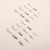 Doce legal longo ballet europeu e americano estilo ins usar armadura diamante brilhante prata cobra gradiente manicure produto acabado atacado unhas