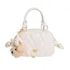 Bolsa de Mão Acolchoada Estilo Novo Primavera 2026 Inspirada em Chanel, Bolsa de Ombro e Transversal de Luxo Leve, Bolsa da Moda