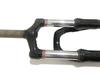Horquilla delantera para bicicleta de montaña de 26 pulgadas, horquilla delantera con freno de disco sin dientes, horquilla delantera de hierro para bicicleta de montaña, accesorios para bicicleta de montaña en blanco y negro