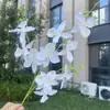 10 orquídeas nido de pájaro artificiales, flores decorativas para bodas y uso doméstico, al por mayor