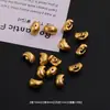 Colgante de aleación de semilla de loto dorado mate estilo antiguo para pulsera hecha a mano DIY, collar, colgante, materiales para joyería, accesorios