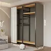 Arara de Roupas de Chão Guarda-Roupa Aberto para Quarto Prateleira de Metal Aço para Hall de Entrada Prateleira de Armazenamento de Roupas para Pendurar Montagem