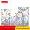 Bolsa cega para frutas a laser, bolsa plana para joias, bolsa de papel alumínio, bolsa a vácuo, bolsa de embalagem com cores mágicas, bolsa para máscara cosmética