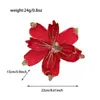 Flores decorativas artificiales temáticas de Navidad, decoración del hogar, arreglos florales, decoraciones para árboles de Navidad, adornos festivos