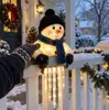 Luzes decorativas de jardim externas de boneco de neve de Natal novas transfronteiriças