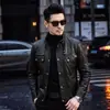Jaqueta de couro genuíno Haining masculina 2026 novo estilo primeira camada couro bovino lapela casual jaqueta de couro genuíno casaco curto outono