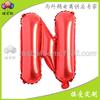 Globo de película de aluminio alfanumérico rojo grande de 16 pulgadas A- Z globo de papel de aluminio decoración de fiesta de boda cumpleaños