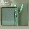 Regalo de Negocios Elegante Transfronterizo Creativo Set de Cuaderno A5 de Piel PU Caja de Regalo para Reunión Anual de la Empresa Bolsa de Regalo Disco USB Grabado