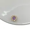 Preservador de Cor Girassol Moído Furo Passante Poroso Feito à Mão Cristal Brinquedo Pulseira Acessórios para Joias DIY Contas