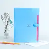 Le Gu K-Style Lian Lian Smile 5-em Pasta A4 para Papel de Teste Bolsa de Informações Multifuncional para Armazenamento de Estudante Organizador de Arquivos