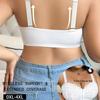Sujetador de Tallas Grandes para Busto Grande de Comercio Exterior Transfronterizo, Sujetador con Cierre Frontal Push-Up Anticaída para Mujer, Disponible en Múltiples Colores