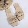 Sandalias de Mujer de Comercio Exterior Estilo Pequeño Fragante Chanclas Planas de Eva Calzado de Exterior para Mujer Verano Nueva Moda Borla Talla Grande Chanclas
