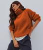 Suéter de cuello alto para mujer 2024 otoño e invierno nuevo holgado