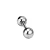 Piercing de Lengua con Barra de Acero de Titanio Transfronterizo al por Mayor, Anillo de Lengua con Rosca Externa de Doble Punta de Bola Redonda para Piercing Corporal al por Mayor