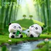 Pelúcia de Panda Fofo com Decorações DIY de Bambu Acessórios para Pendurar Carro Mesa Paisagem em Miniatura Pequenos Enfeites