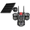 Cámara de Vigilancia Solar 4G V380 de Tres Lentes para Exteriores Alta Definición Visión Nocturna Monitor de Cámara AOV Remoto