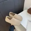 Sapatos Birkenstock Simples de Camurça de Couro de Vaca Feminino Outono Novidades Sola Plana Slip-on Sapatos Preguiçosos Versátil Casual Mocassins