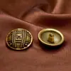 Botones Metálicos Estilo Chanel Vintage al por Mayor para Fabricantes con Acabado de Alta Gama, Botones para Traje Estilo Británico, Botones para Abrigo, Botones de Coser a Mano