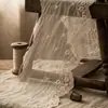 227441 Acessório de acabamento para saia bordado em renda malha Tencel design perfurado roupas femininas e infantis renda decorativa