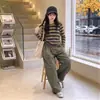 Traje de Niña Ropa de Otoño 2026 Nuevo Top Rayado de Manga Larga de Otoño para Niña Ropa Deportiva para Niños Grandes Estilo Primavera Otoño
