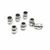 Anillo de Acero Inoxidable de Tres Arcos Cuentas Pasantes, Cuentas Separadoras, Cadena de Cuerda para Mano, Cuentas de Posicionamiento, Tubo Recto de Tres Ranuras, Accesorios para Joyería DIY