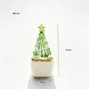 Exportación transfronteriza de plantas de árbol de Navidad de vidrio en maceta, adornos de árbol de Navidad cepillados, regalos de Navidad creativos, decoraciones de escritorio